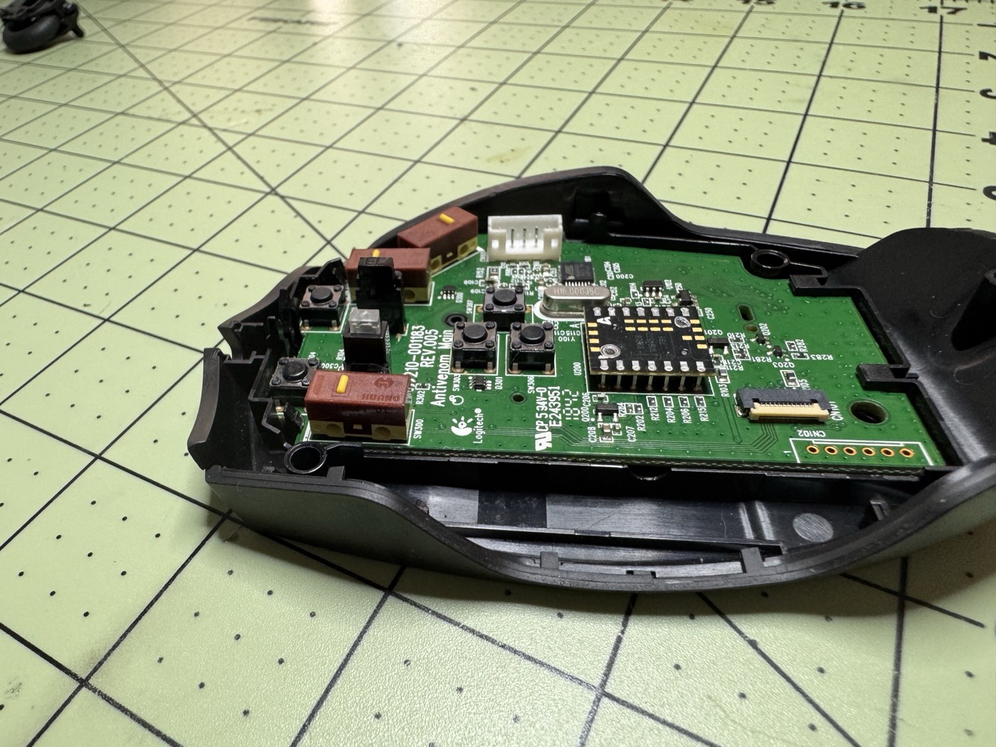 Huano silent switches on the PCB
